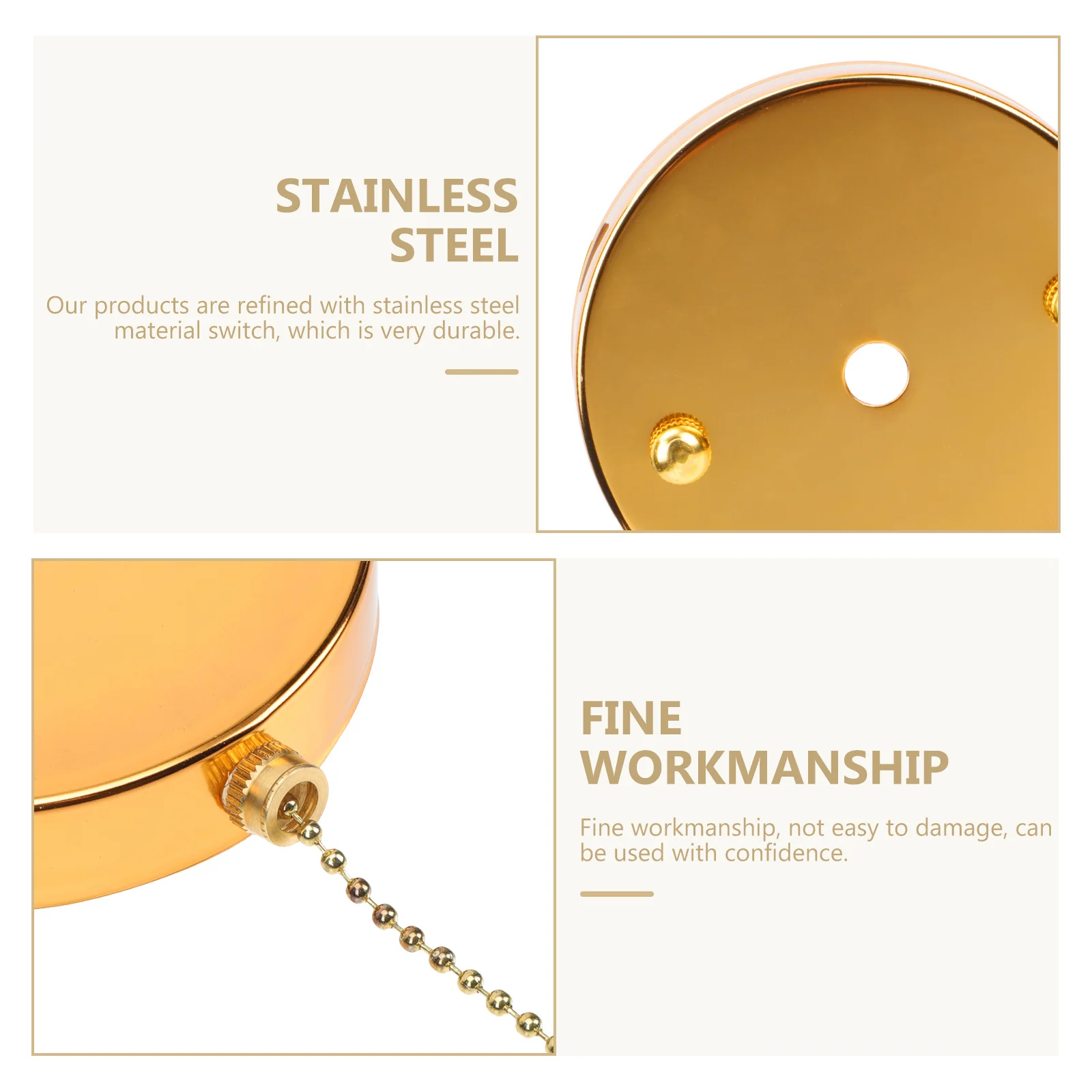 

1Set Ceiling Fan Pull Chain Switch Simple Design Easy Install Replaceable Light Controlling Accessory Light Pull Chain