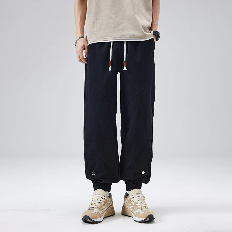 

2025 New Faion Loose Cotton Men's Casual Pants Japanese Sle Spring Autumn Workwear Trousers Comfortable Loose Fit Trousers