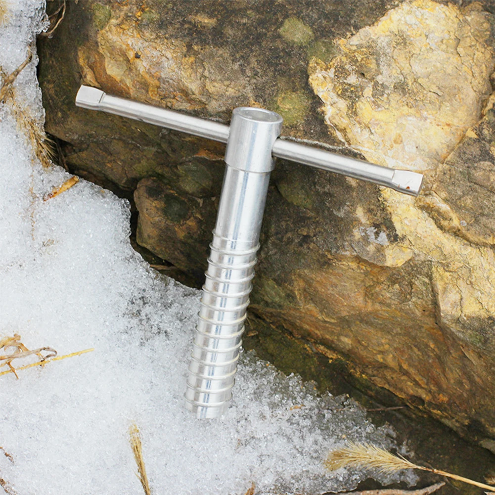 1pc Ice Spiral Screw Outdoor Canopy Tent Nails Ice Muddy Beach Nails Natrue Hik E Tent Spiral Ice Nails Snow Screw