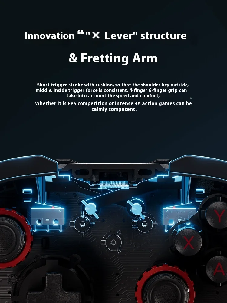 BIGBIGWON Blitz 2 TMR Star Flash Drahtlose Bluetooth Gamepads Somatosensory Controller Angepasst 2000 HZ Für NS PC Steam Spiel