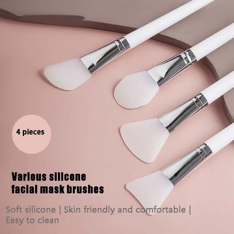 1pc weiß Make-up Silikon Gesichts maske Pinsel profession elle Schlamm creme Pinsel DIY Hautpflege Foundation Gel kosmetische Schönheit Tool