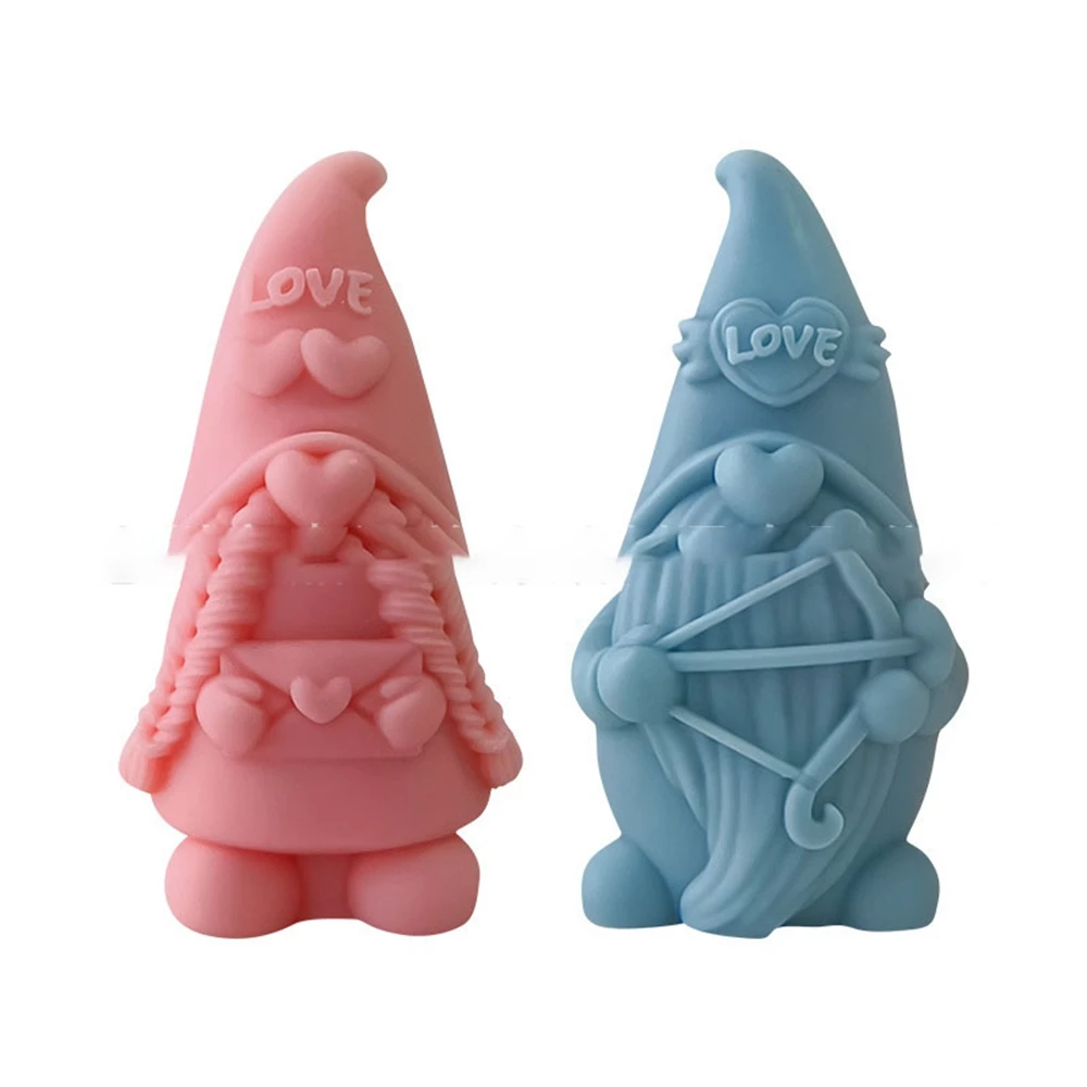 

Dwarf Candle Silicone Mold DIY Valentine's Day Handmade Soap Aroma Silicone Mold Scented Making Tools 3D DIY Handmade Fragrance