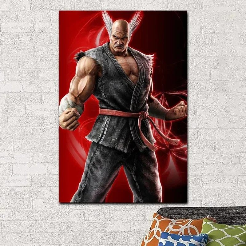 Tekken 7 Heihachi Game Anime Poster Art Decorative Painting Canvas HD Print Wall Picture Living Room Bedroom Decor Mural