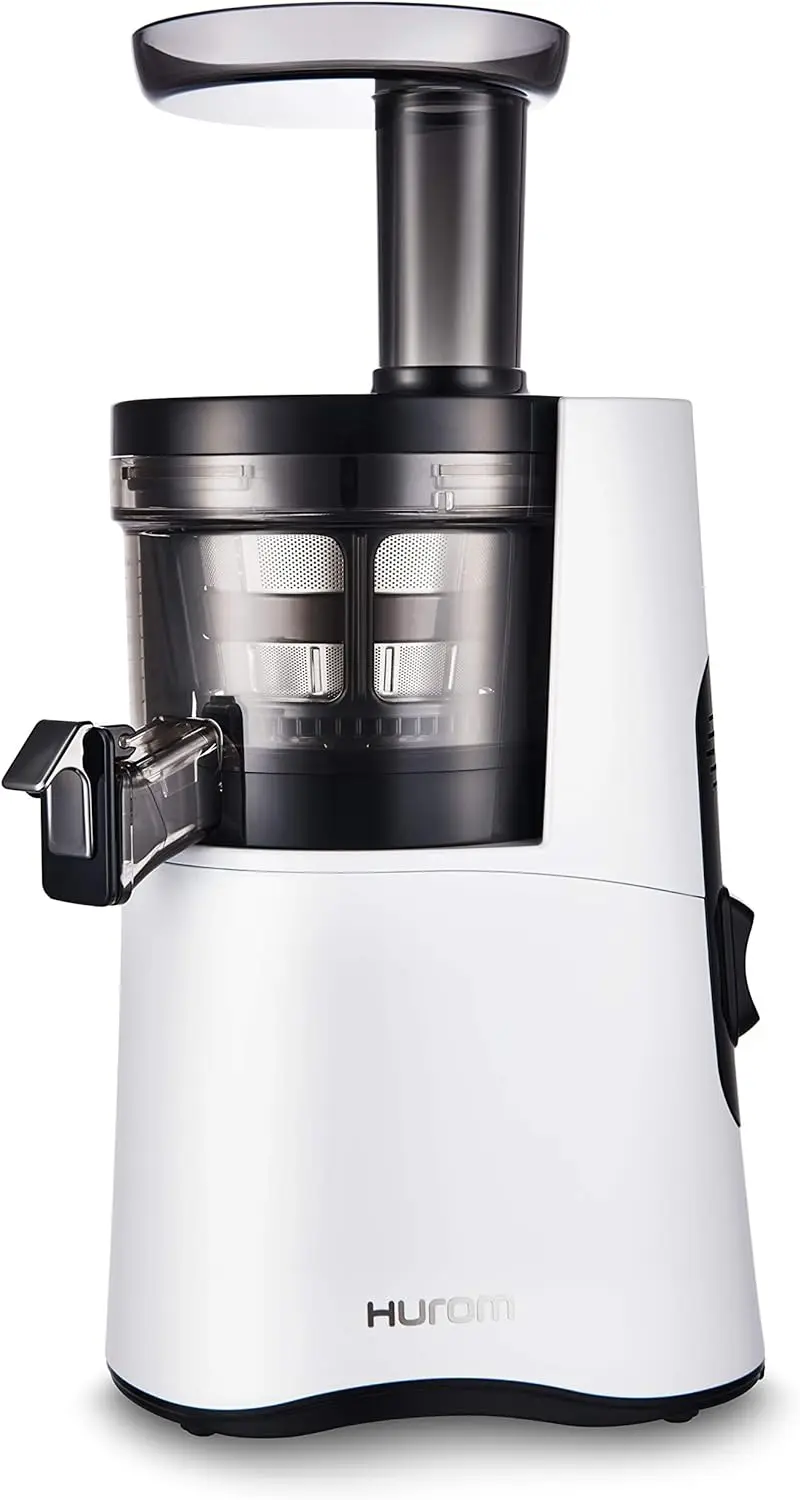 WhiteHigh Yield Quiet 150 Watt Motor BPA Free 500ml (16.9oz) Chamber Slow Squeeze Quick & Easy Assembly Pres