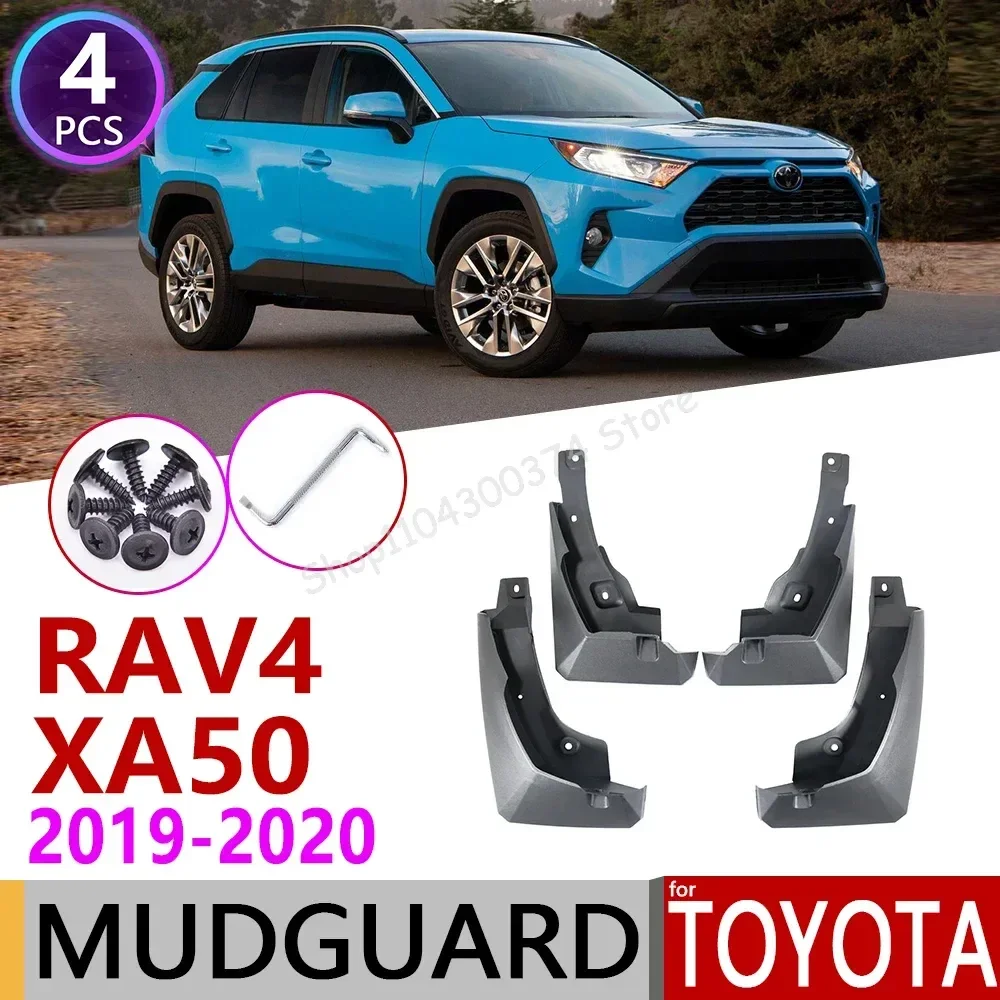 

4 PCS Front Rear Car Mudflap for Toyota RAV4 XA50 50 2019~2022 Fender Mud Flaps Guard Splash Flap Mudguards Accessories RAV 4