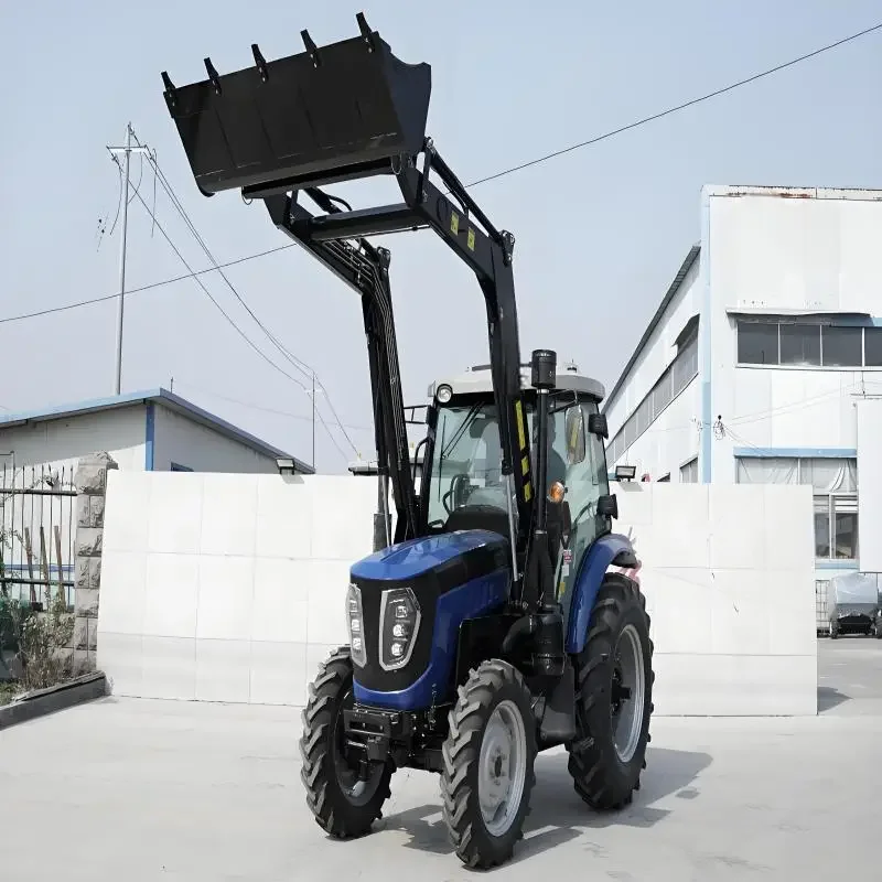 โรงงาน Outlet 100hp 4wd การเกษตรล้อรถแทรกเตอร์ Agricolo Motoculteur การเกษตร Luxury Air-Conditioned Cockpit