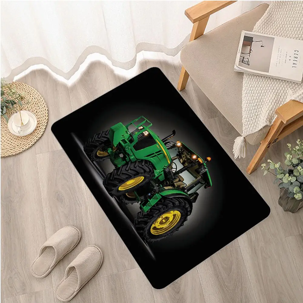 Tractor Bathroom Mat Nordic Style Bedroom Living Room Doormat Home Balcony Anti-Slip Welcome Doormat Laundry Room Mat Bath Mat