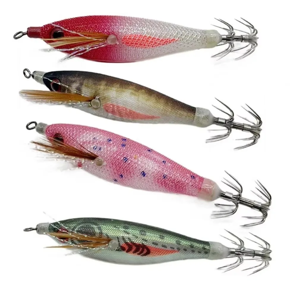 Sharp Hook Luminous Shrimp Bait 3D Realistic Eyes Bright Color Hard Fishing Lure 8cm 6g Hard Body Mini Fishing Lure