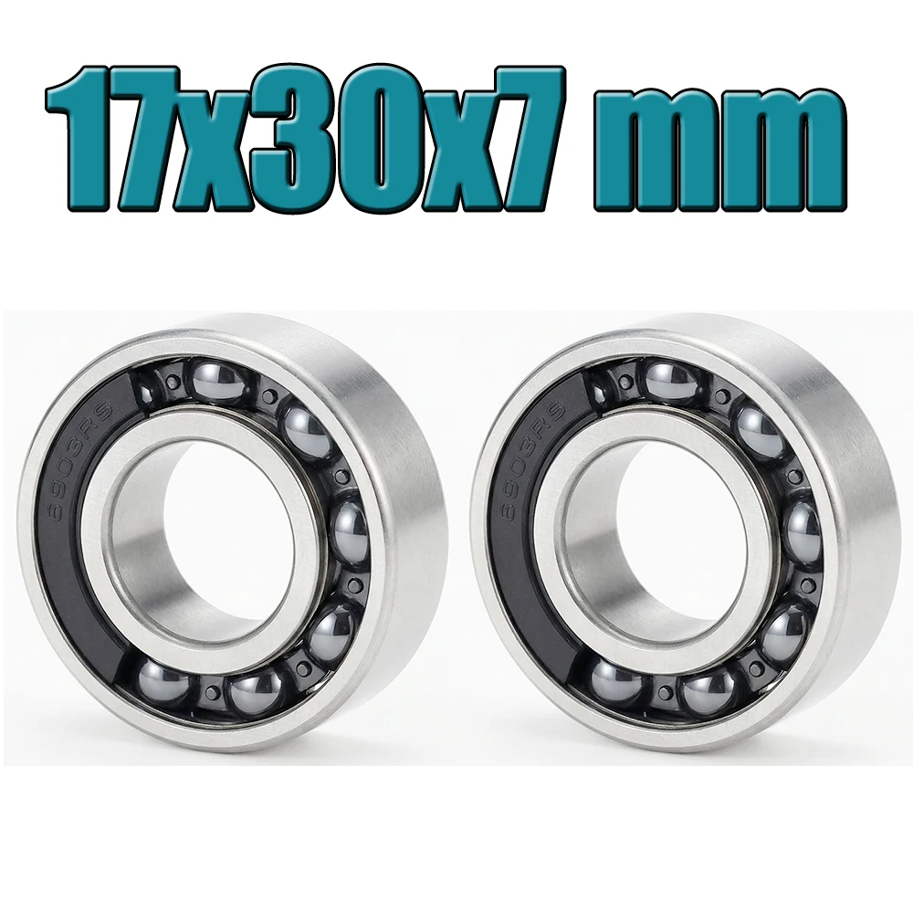 

2PC 6903RS Hybrid Ceramic Bearing 17*30*7 mm ABEC-5 Bicycle Bottom Brackets & Spares 6903 RS 2RS Si3N4 Ball Bearings 6903-2RS