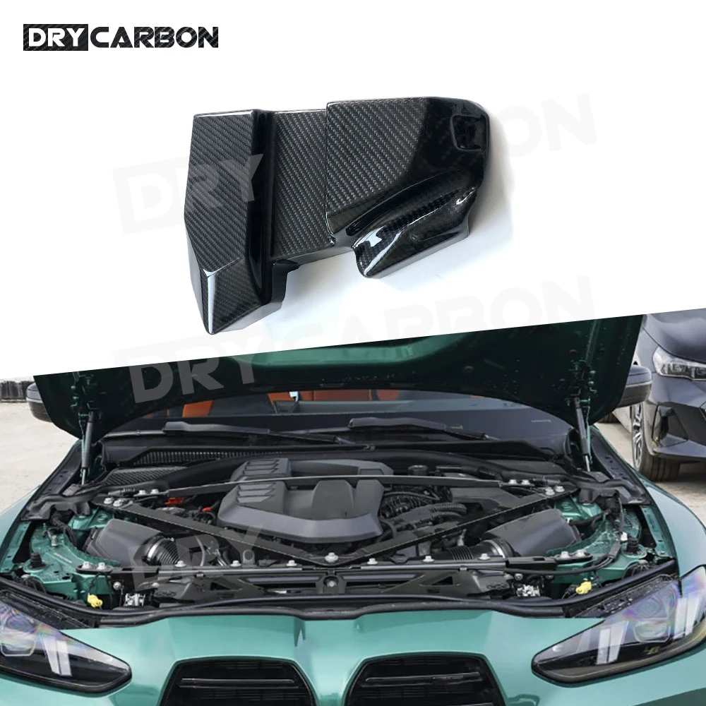 

Dry Carbon Fiber Battery Terminal Cover For BMW G87 M2 G80 M3 G82 G83 M4 2021+ Bonnet Hood Protector Car Accessories