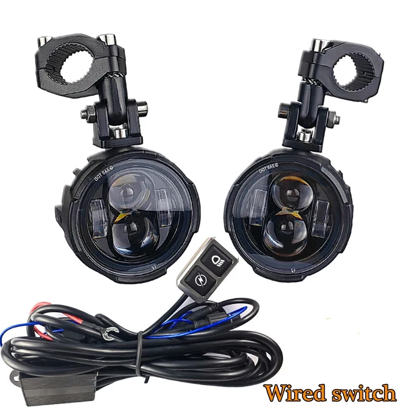 

Motorcycle LED spotlights are suitable for motorcycle electric vehicle high beam driving lights, and LED fog lights are external