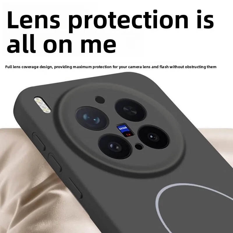 For VIVO X300 Ultra X200 Pro Case Magnetic Skin Feeling Liquid Silicone for Magsafe Case for Vivo X300S Wireless Charging Cover - view 5