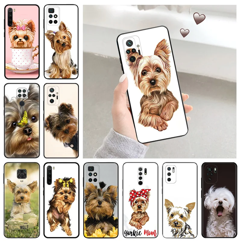 Silicone Soft Phone Case for Redmi 9c 9a 9i a1 a2 Plus k60 k60e k50 k40 Note 9 Pro 9s 9t 8 8t 7 cc9 Yorkshire Terrier Dog Cover