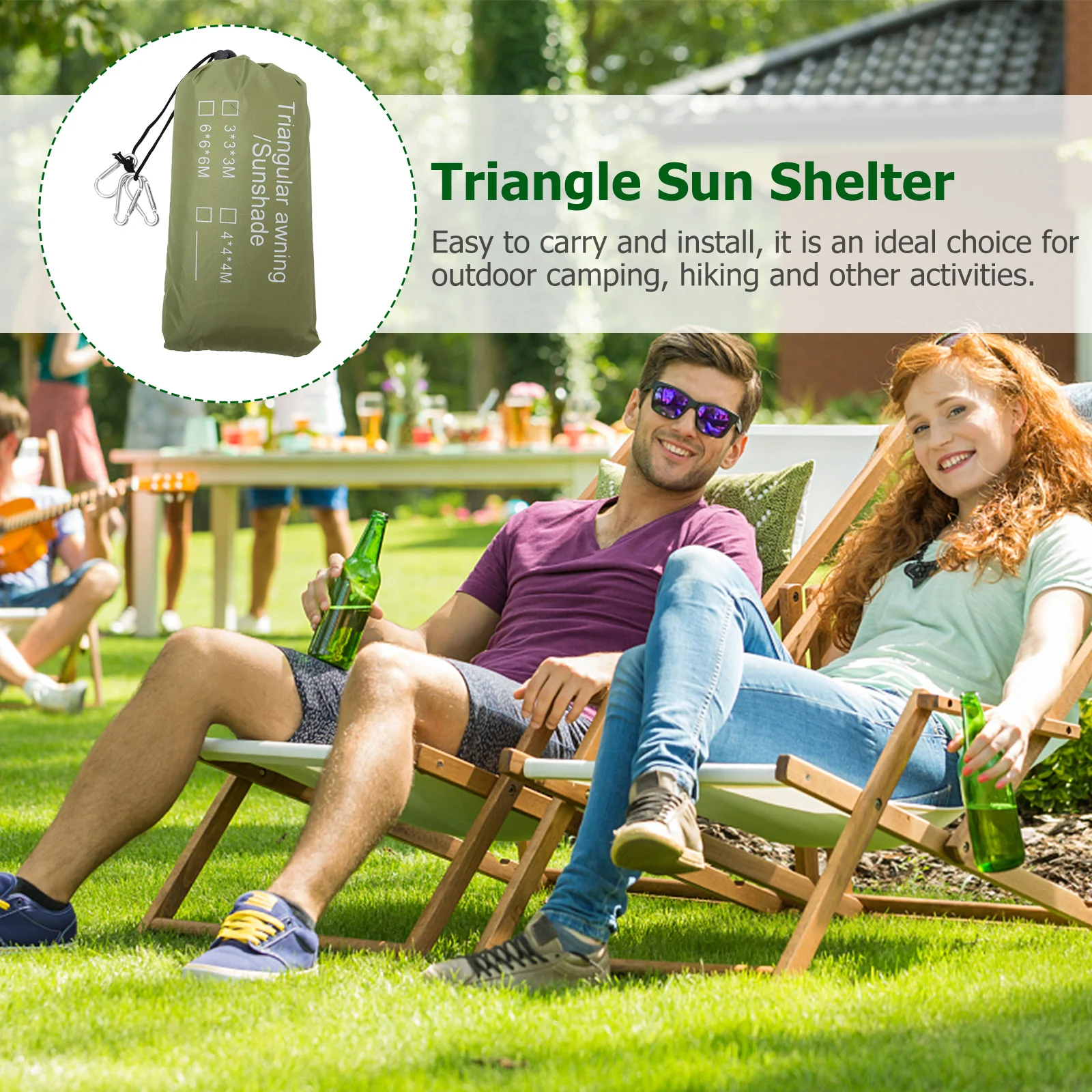 

1Set Anti Uv Rain Shade Sail Triangle Tarps Outdoor Camping Tent Awning Sun Shelter Protective Canopy Tarps Supplies