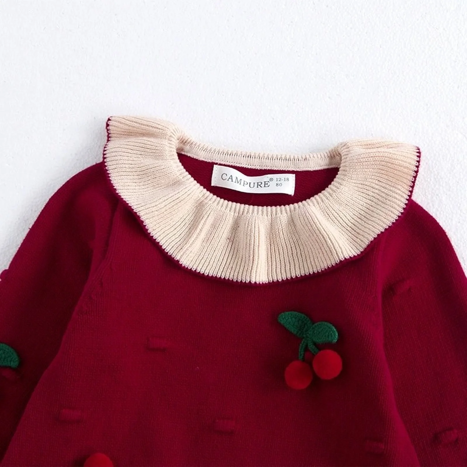 أزياء الخريف الشتاء طفلة محبوك فستان الأميرة لطيف الأزهار سترة فستان الأطفال ملابس يومية غير رسمية هدية عيد ميلاد