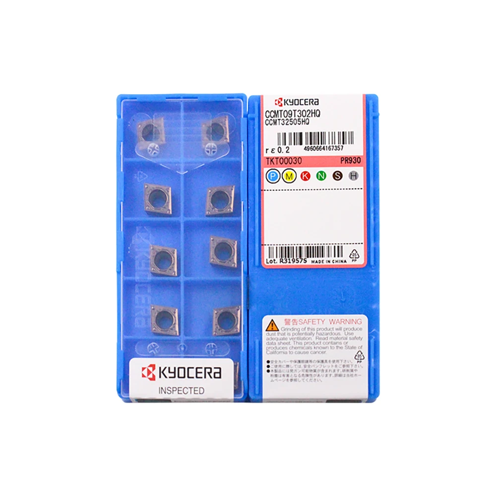 

Original CCMT 060202HQ 060204HQ 09T302HQ 09T304HQ 09T308HQ PR930 80° Diamond Positive Insert with Hole