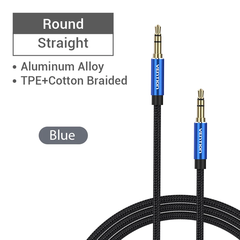 Vention Aux Kabel 3.5Mm Jack Man Naar Man 3.5Mm Audio Kabel Jack Voor Jbl Hoofdtelefoon Xiaomi Oneplus Luidspreker Kabel Car Koord 5M