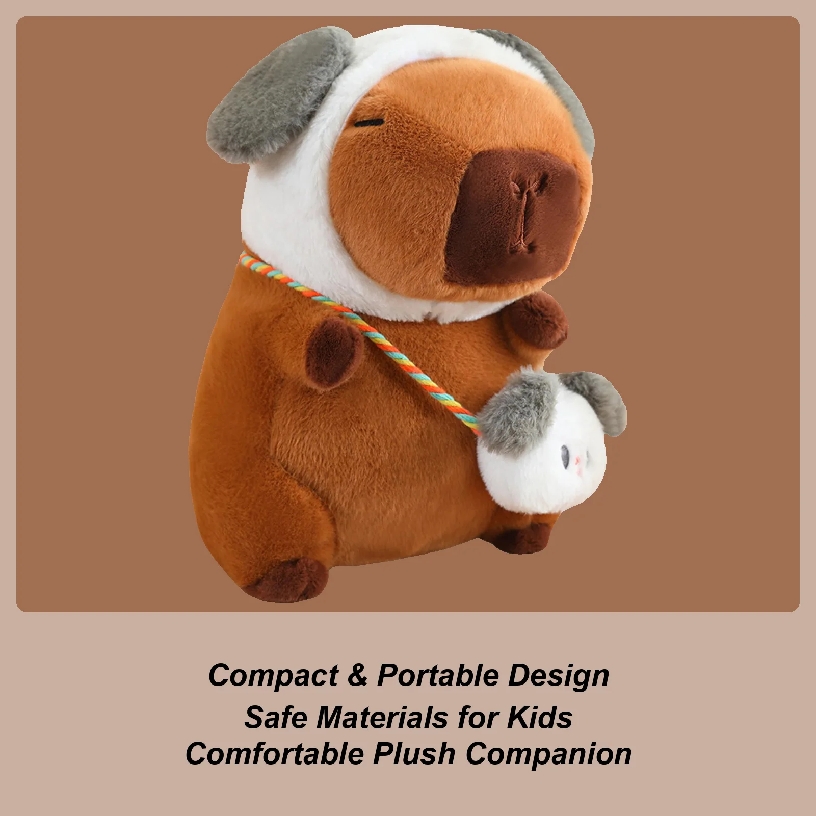 

Plush Stuffed Animals Huggable Soothing Companion Stuffed Animal Capybara Figure For Boys Girls Sisters Classmates Teens Sofa