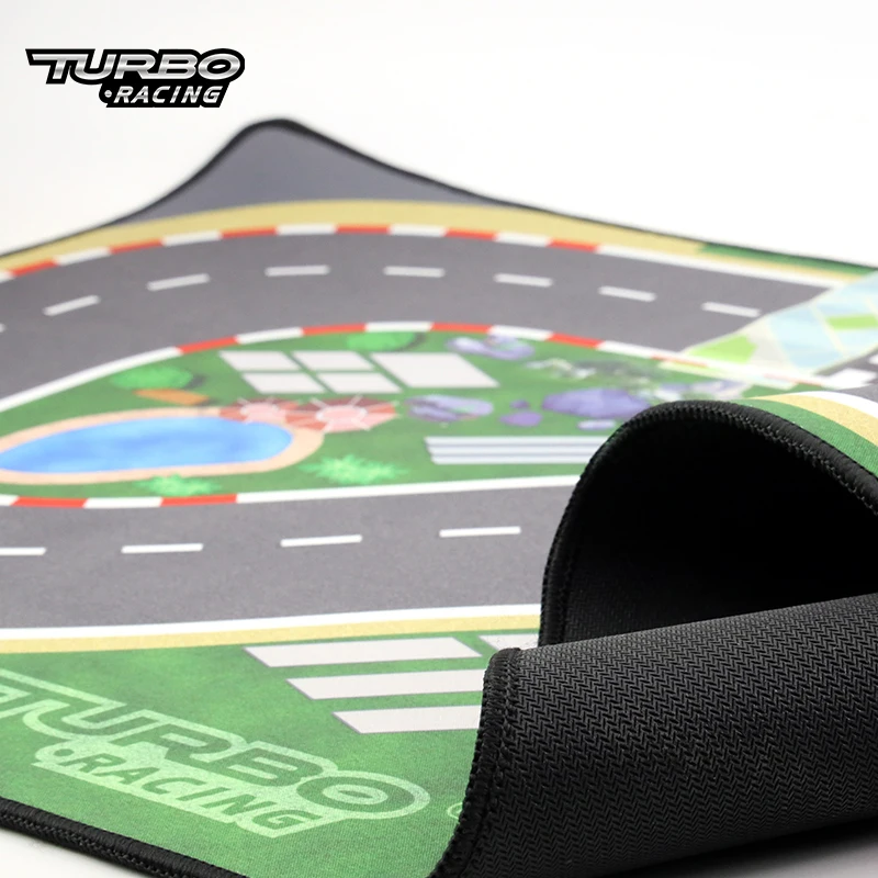 Turbo Racing Spare Parts Racing track 50x95cm 160x90cm 120x80cm 180x80cm Rubber Mat 1:76 RC Mini Car Track Race Accessory