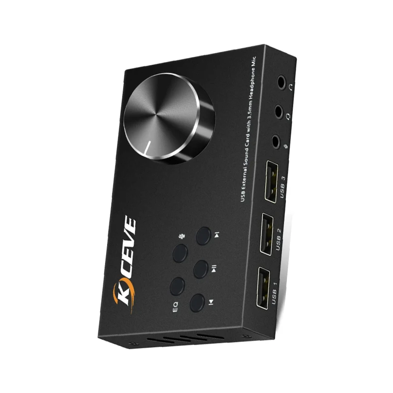 Imagem -02 - Placa de Som Externa com Controle de Volume Usb Audio Adapter Cabo de Extensão Splitter Extender Lan Switch Game Network