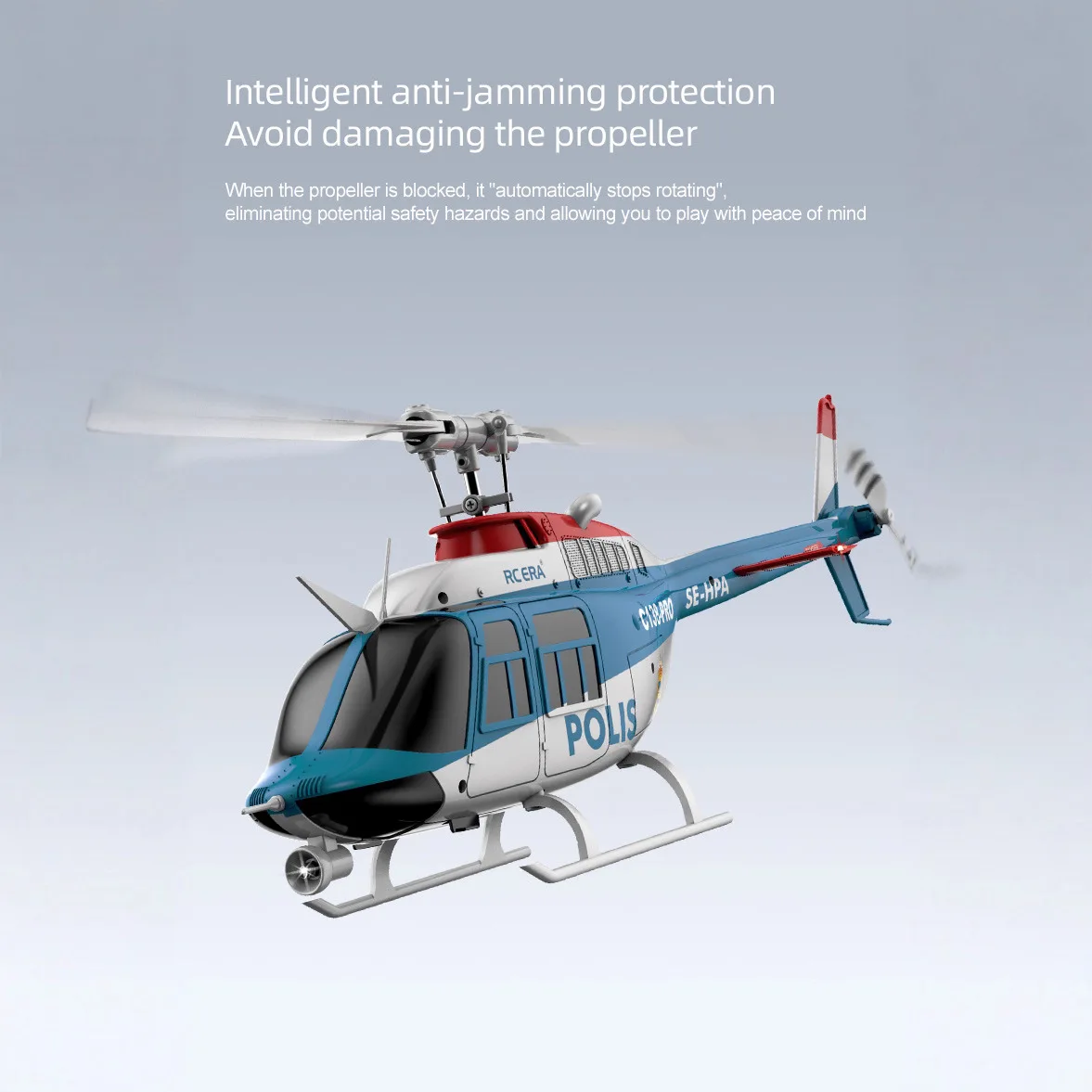 เฮลิคอปเตอร์บังคับวิทยุ RC ERA รุ่นใหม่ C138 Pro แบบ 6 ช่องสัญญาณ ใบพัดเดี่ยว ไร้แปรงถ่าน สำหรับการแสดงท่าผาดโผน  แบบเหมือนจริง Bell 206RHSKY ของเล่นและงานอดิเรก เครื่องบินบังคับวิทยุ