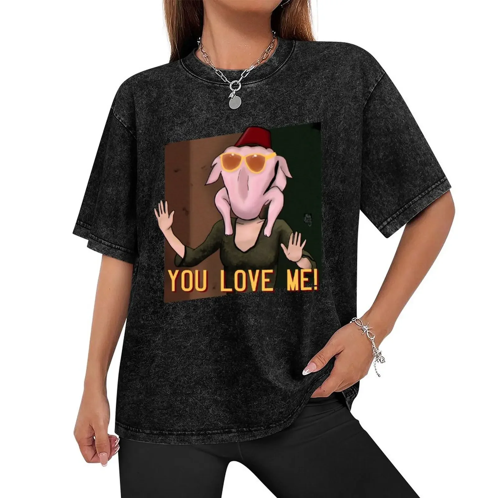 You Love Me! - Monica T-Shirt basketball graphic tees kawaii clothes anime stuff t shirts for men pack