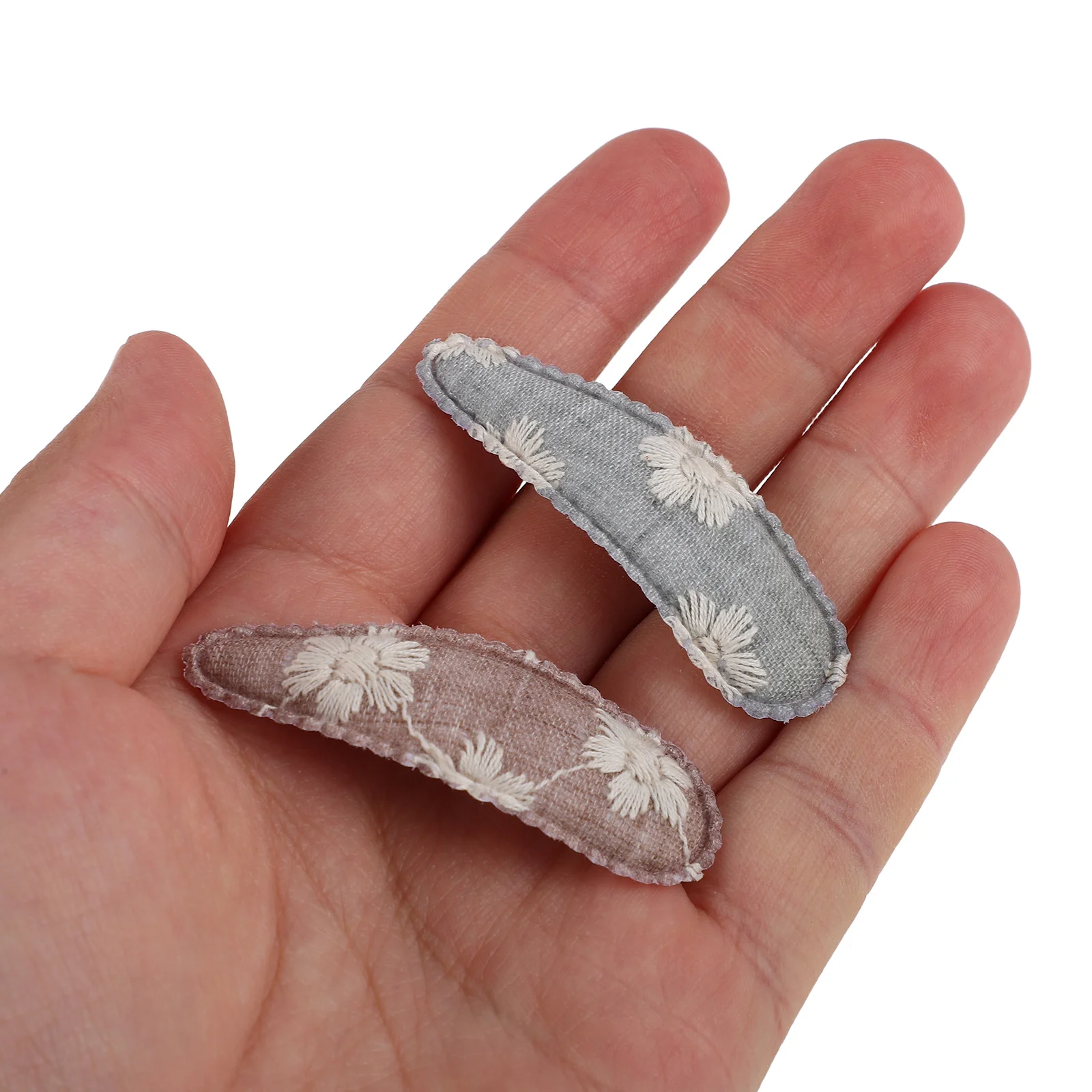 

20Pcs Baby Hair Clips Fabric Embroidered Hairpins for Toddler Girls Lightweight Comfortable Everyday Use Baby Hair Clips