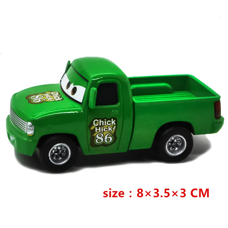 Disney Pixar Cars Lightning Mcqueen Toys Cars 3 The King Chick Hicks Mcqueen Pickup Truck Mater Vehicle Models Metal Toy for Boy