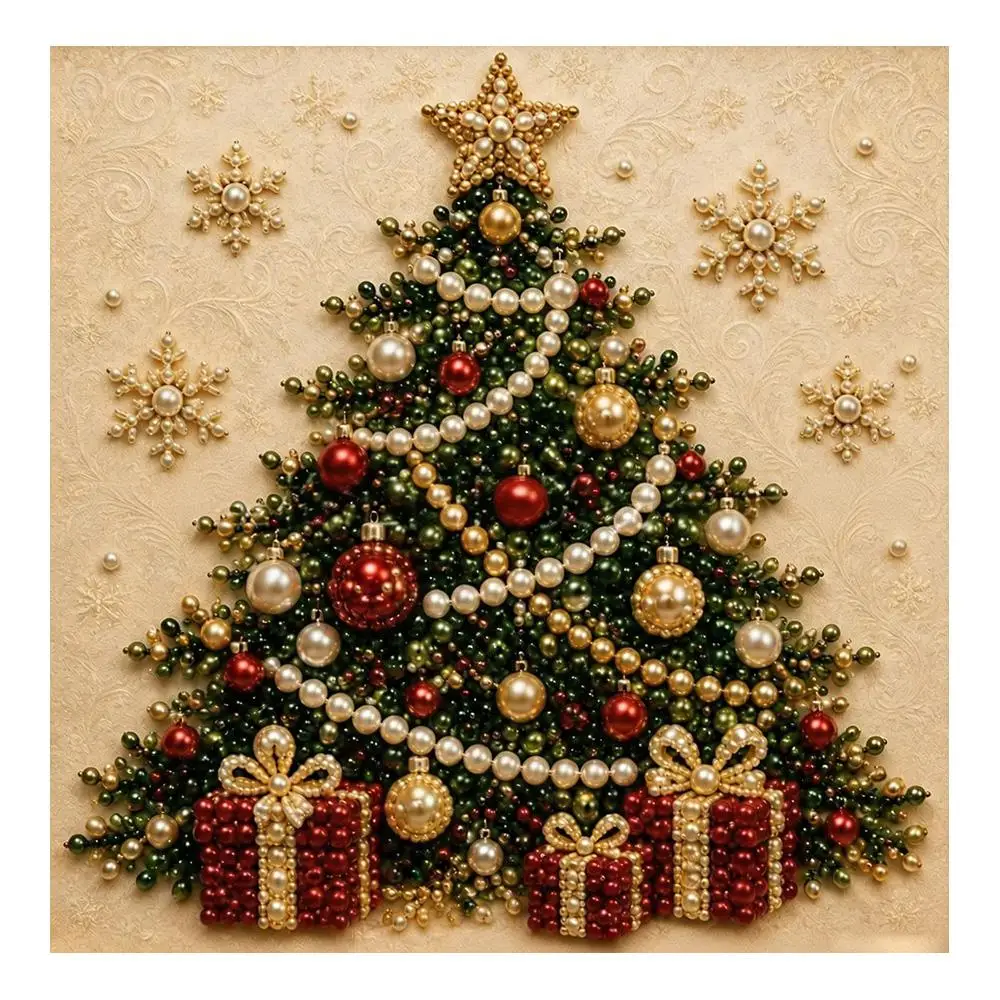 DIY Weihnachts-Perlenkunst-Sets 20x20cm Diamantmalerei Weihnachts-Perlenkunst-Set Weihnachtsmann Elch Auto DIY Dekorationsmalerei 2026 – Detail 12