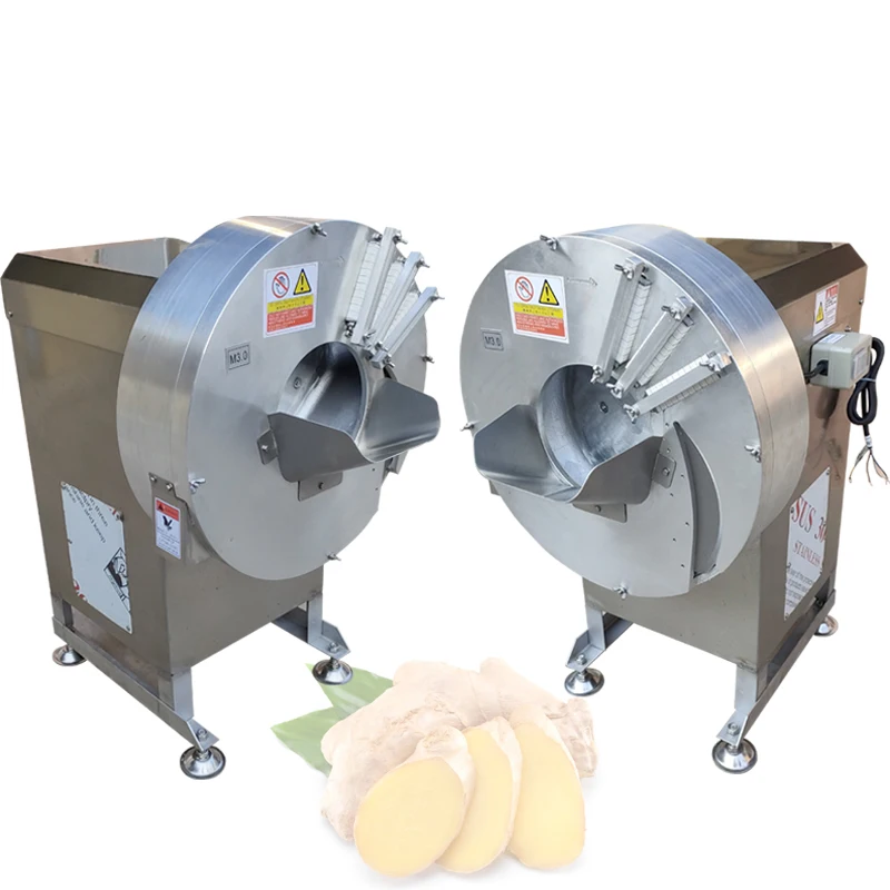 Commercial Electric Ginger Shred Slice Machine For Bamboo Shoot Ginger Potato Carrot Radish Cucumber Vegetable Cutter Machine
