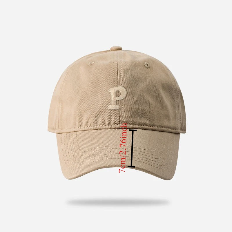 الأزياء P إلكتروني قبعات البيسبول الذكور حجم كبير 60 سنتيمتر 63 سنتيمتر Snapback القبعات الإناث Ins المد لينة أعلى كبير محيط الرأس قبعة الشمس