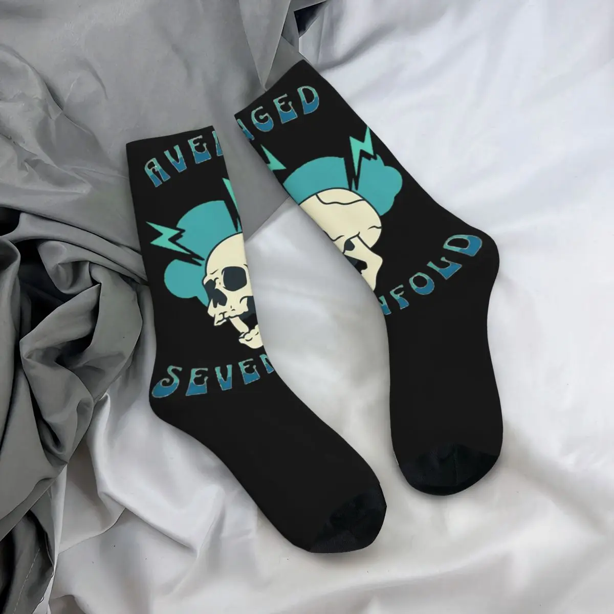 A7x Skull Accessories Crew Socks Sweat Absorbing Post Punk Avenged Sevenfold High Quality Tube Socks Comfortable for Women Men