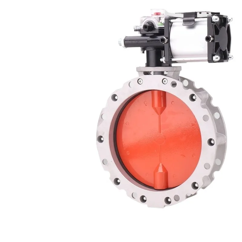 For Pneumatic Powder Butterfly Valve, Cement Special Aluminum Alloy Dust Butterfly Valve DN100 150 200 250 300