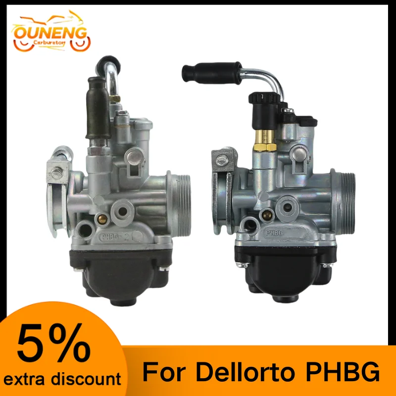 

For Dellorto PHBG AD17.5mm/AD19.5mm/AD21mm 50CC/70CC/90CC 2/4stroke Hand Choke Engine Scooter Moped Motorcycle Carburetor Carb