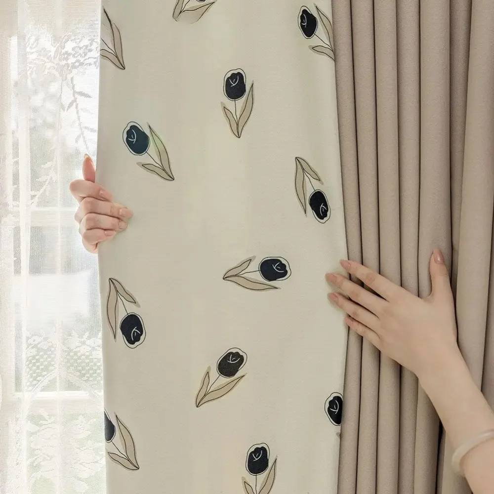 

Современный стиль с принтом, затемняющие шторы, затенение, декор для окна, украшение для гостиной, дома, 1 шт.