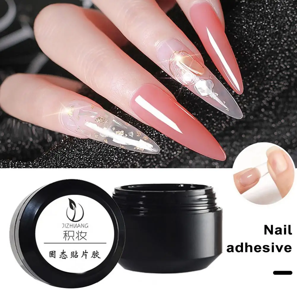 Quick Drying Nail Glue Professional Strong Stickiness Nail Adhesive Versatile 30g Solid Paste Patch for Wide Application Family