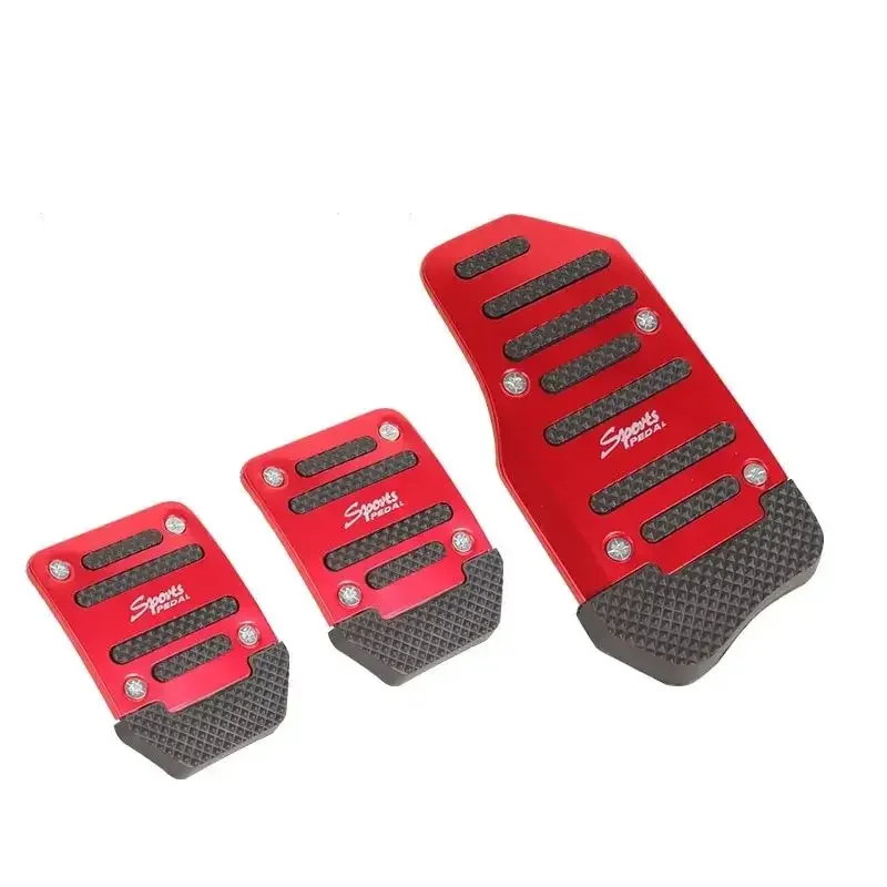 1 Set of 3pcs Automotive Accelerator Pedal Aluminum Alloy Anti Slip Automotive Pedal Or Brake Pedal Manual Accelerator Pedal