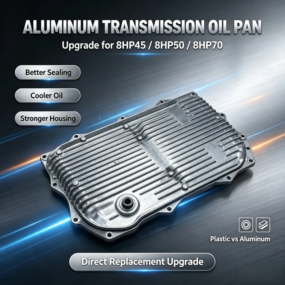 Verbesserte Aluminium-Getriebeölwanne für ZF 8HP45 8HP70 8HP50, Passend für BMW F10 F20 F30 X3 X5, Land Rover, Jaguar, Maserati, 8AT G