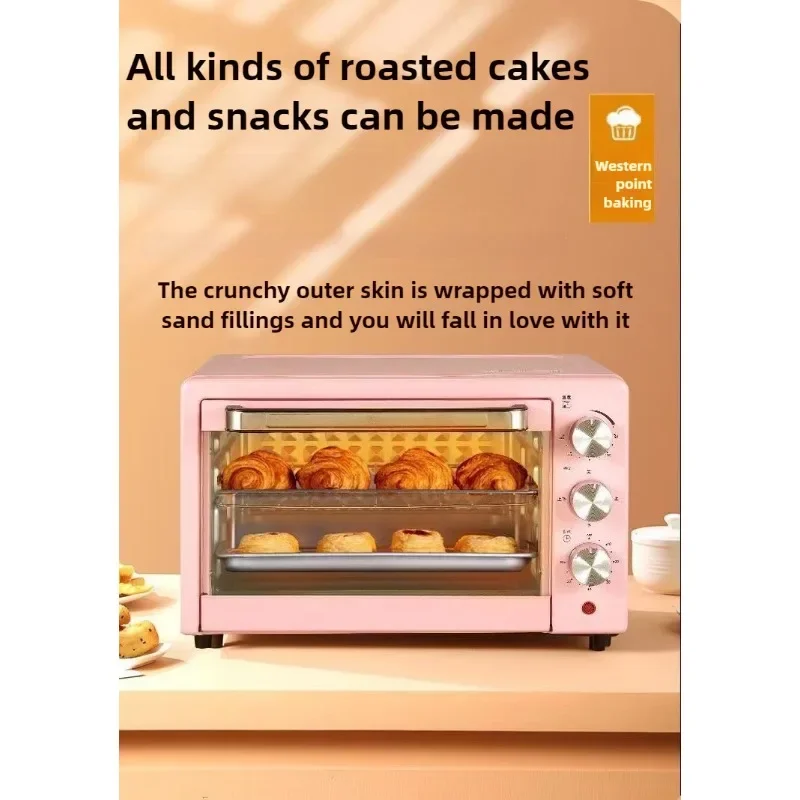 فرن كهربائي متعدد الوظائف، شواية خبز ذكية، الكل في واحد، التحكم في درجة الحرارة، فرن منزلي ذو سعة كبيرة