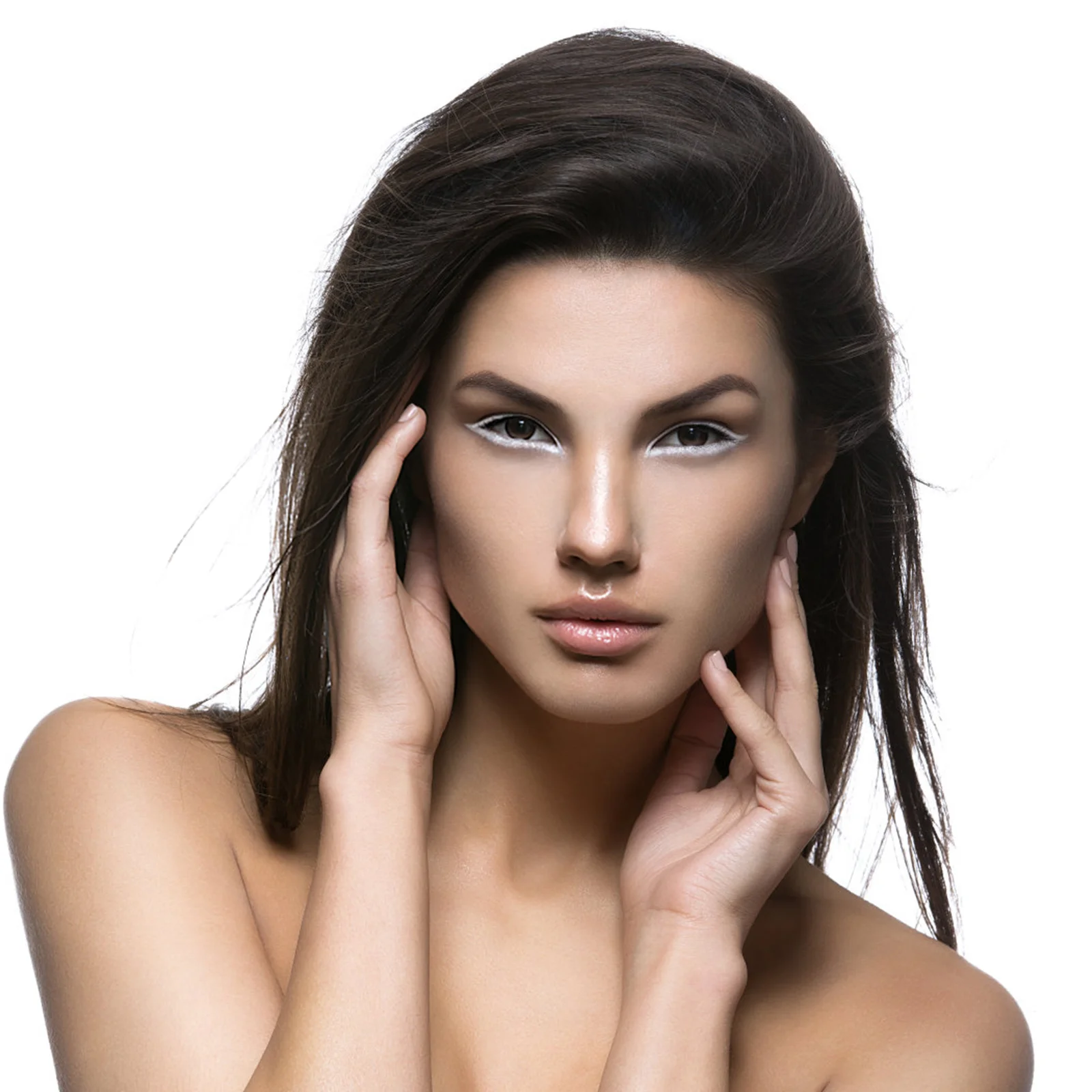 12 Stück Textmarker-Eyeliner-Stift, weißer Make-up-Stift, glatte, feine Spitze, starke Dehnung, verblasst nicht, wasserdicht, für Augenöffnungsecke