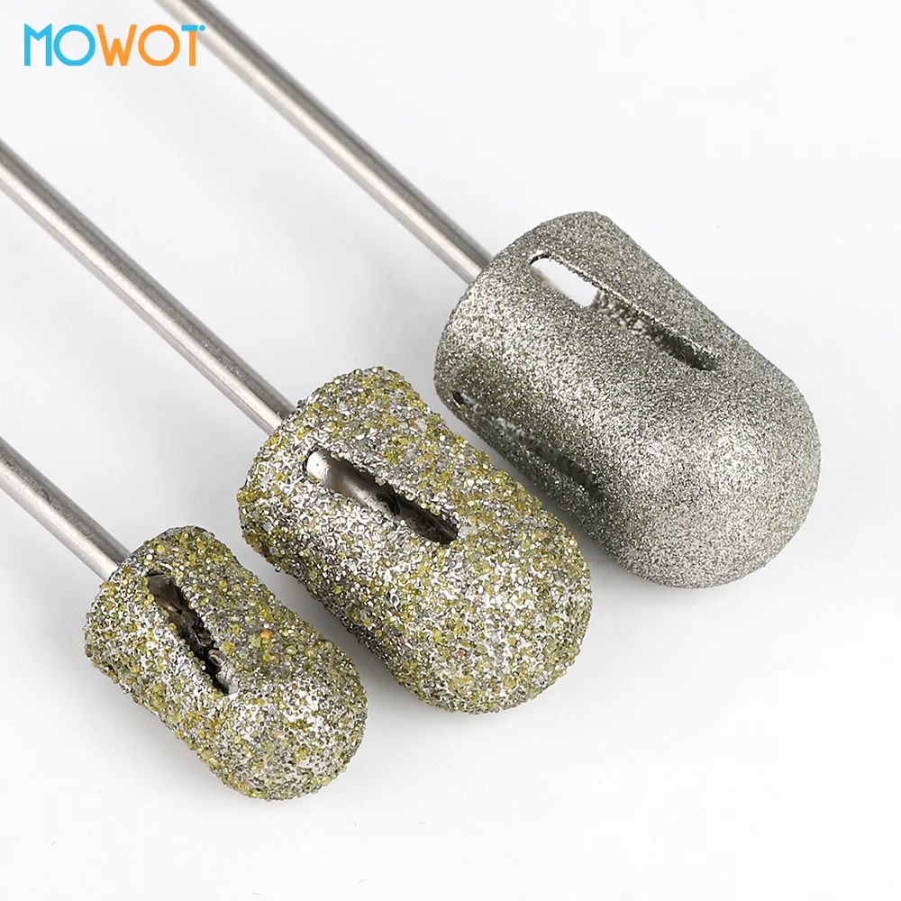 

MOWOT Diamond Pedicure Nail Drill Bits for Foot Cuticle Clean Rotary Burrs Milling Cutter Electric Manicure Tools Accessories