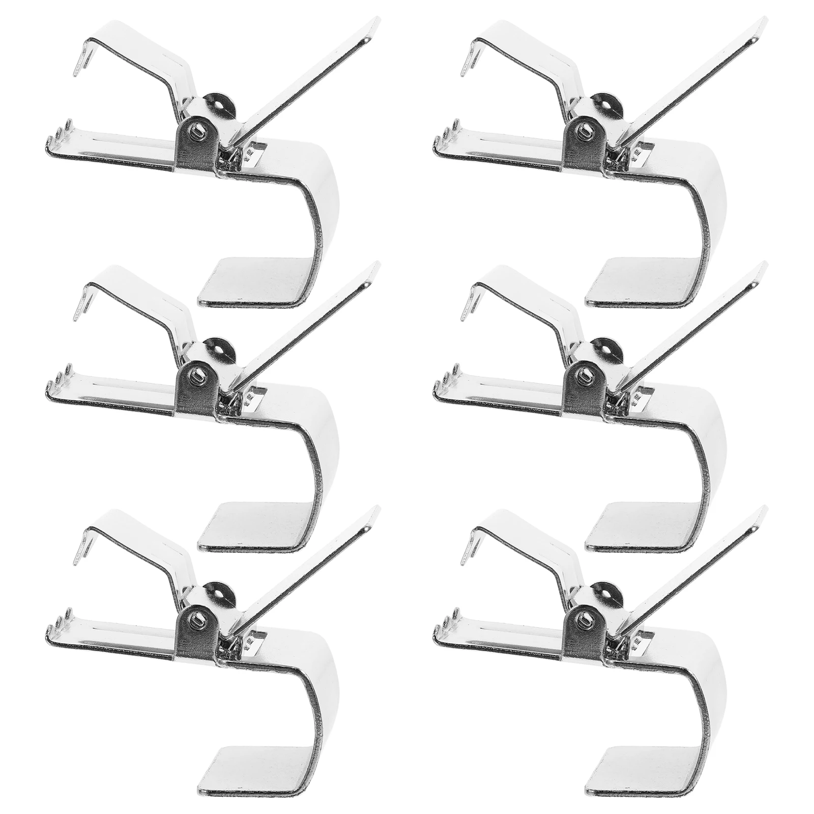 

6 Pcs Hanging Clip Carpet Curtain Clips Tapestry Stainless Steel Grippers for Rug