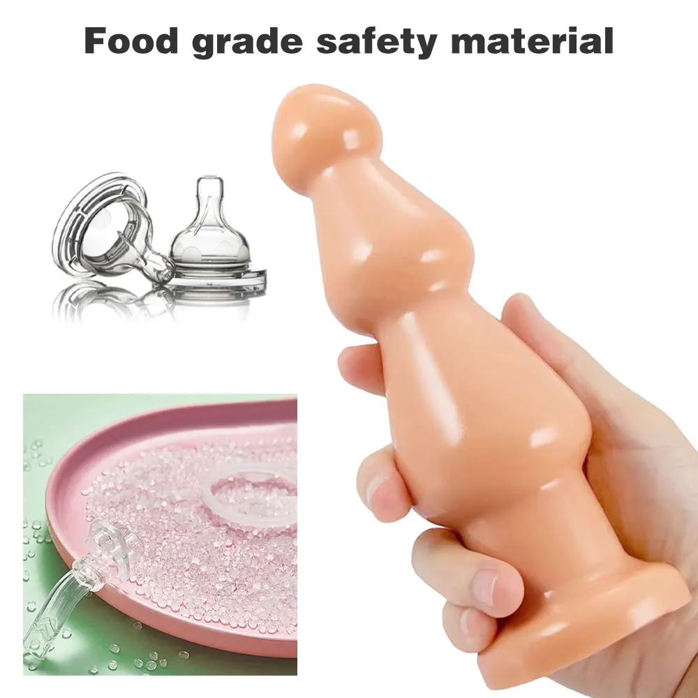 Huge Butt Plug Soft Dildo With Suction Cup Female Masturbator G-Spot Clit Massager Vaginal Stimulator Anal Plug Erotic Sex Toys