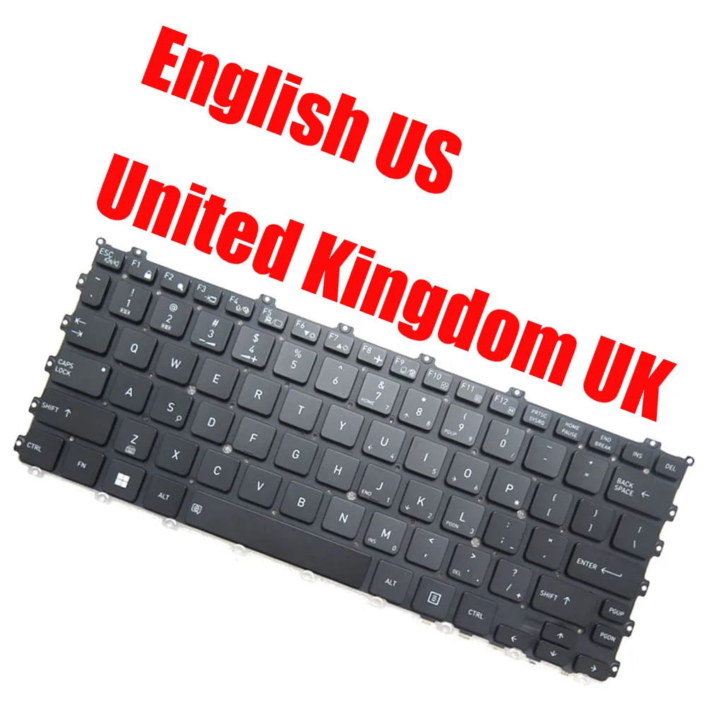 

G83C000L46US G83C000L41EN 20A6B KT01-20A6BS28USRB000 Клавиатура из Великобритании на английском языке, Великобритании, США, Великобритании, черная с подсветкой без указания