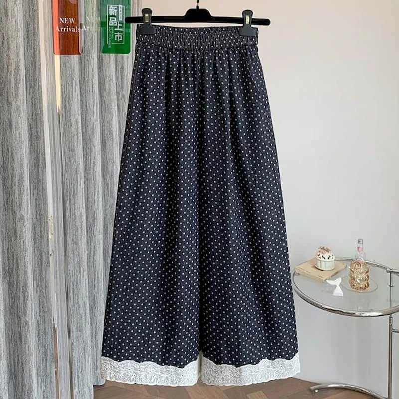 Baggy Jeans Women Summer Casual Loose Denim Wide Leg Pants Vintage Elastic Waisted Cropped Trousers Streetwear Women Clothing