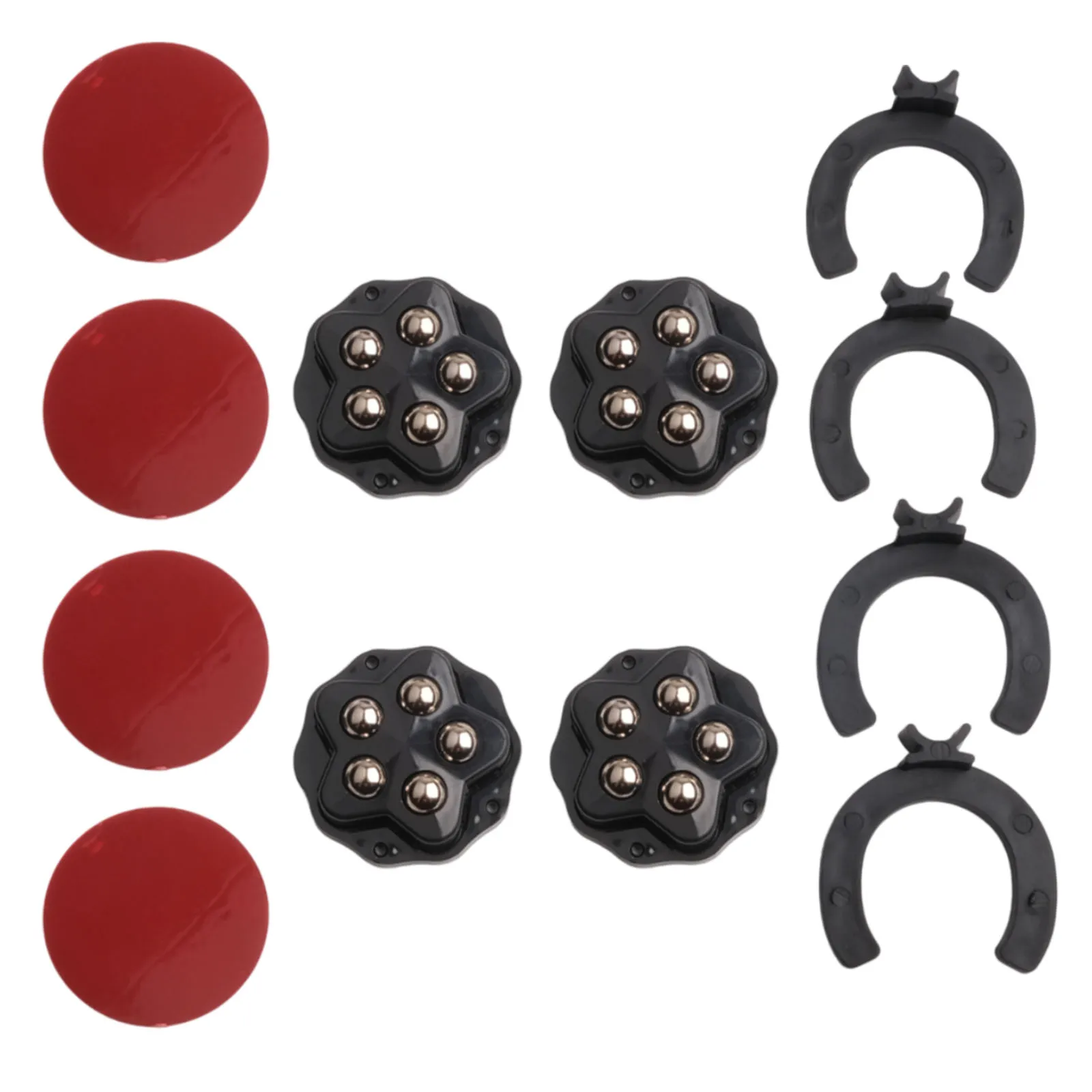 4 stuks 5 kralen kogelwielen met antislipkussen draagvermogen 75-150 kg 360 °   Rotatie Katrol Tafel Bewegende Accessoires