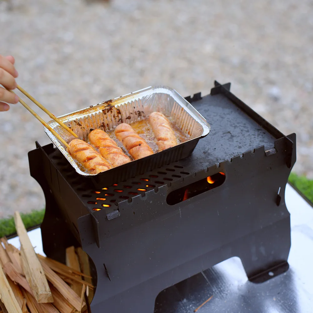 

Outdoor Wood Stove, Brazier, Burner, Stainless Steel Fire Pit Supply, Patio Barbecue, Heating And Party