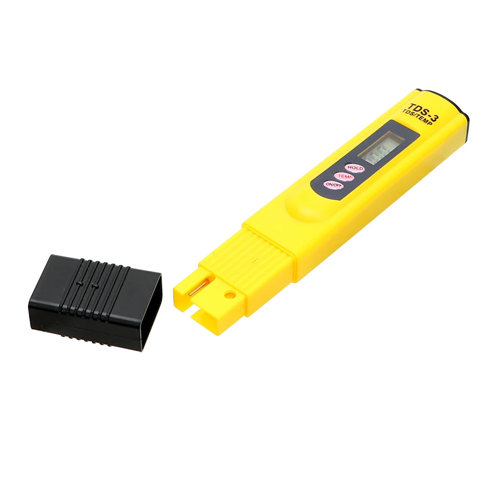 PH TDS Meter Tester 0-9999 PPM TEMP/PPM Portable Water Meter Quality Testing Pen Water Purity Filter Measuring Tools