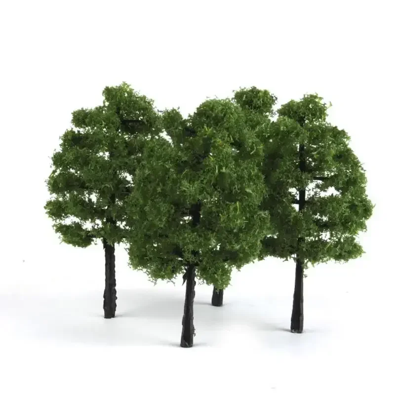 70pcs Plastic Model Train Artificial Miniature Tree Scenery Railroad Decoration Building Landscape Accessories Toys For Kids