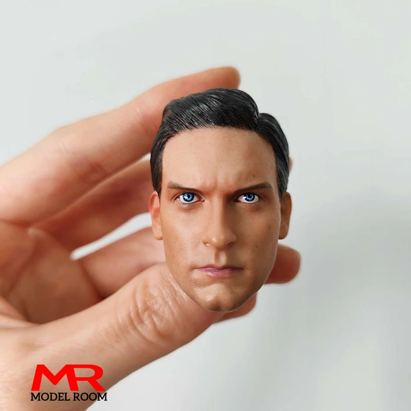 1/6 Scale Tobey Maguire Head Sculpt PVC Male Soldier Head Carving Fit 12'' Soldier Action Figure Body Dolls